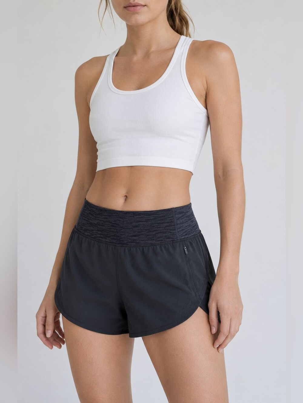 Outdoor Voices Hudson 4” Athletic Shorts Charcoal Compression Waist S